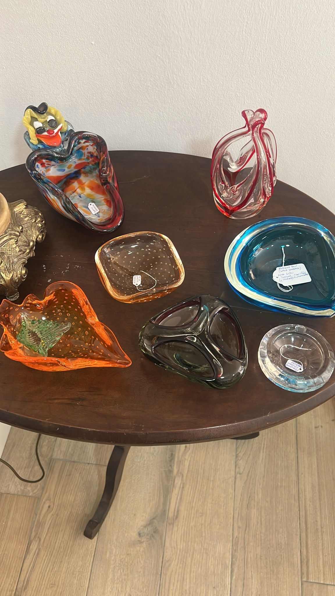 Vetri di Murano, composizione da tavolo
